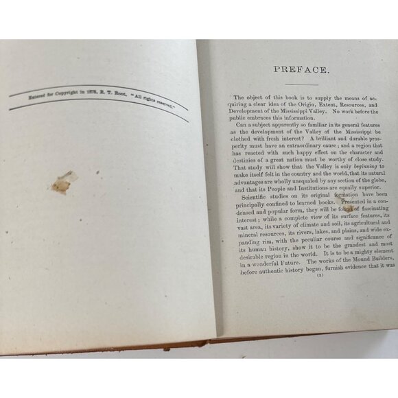 C B Walker The Mississippi Valley Prehistoric Events 1880 R T Root HC Antique - Picture 7 of 15
